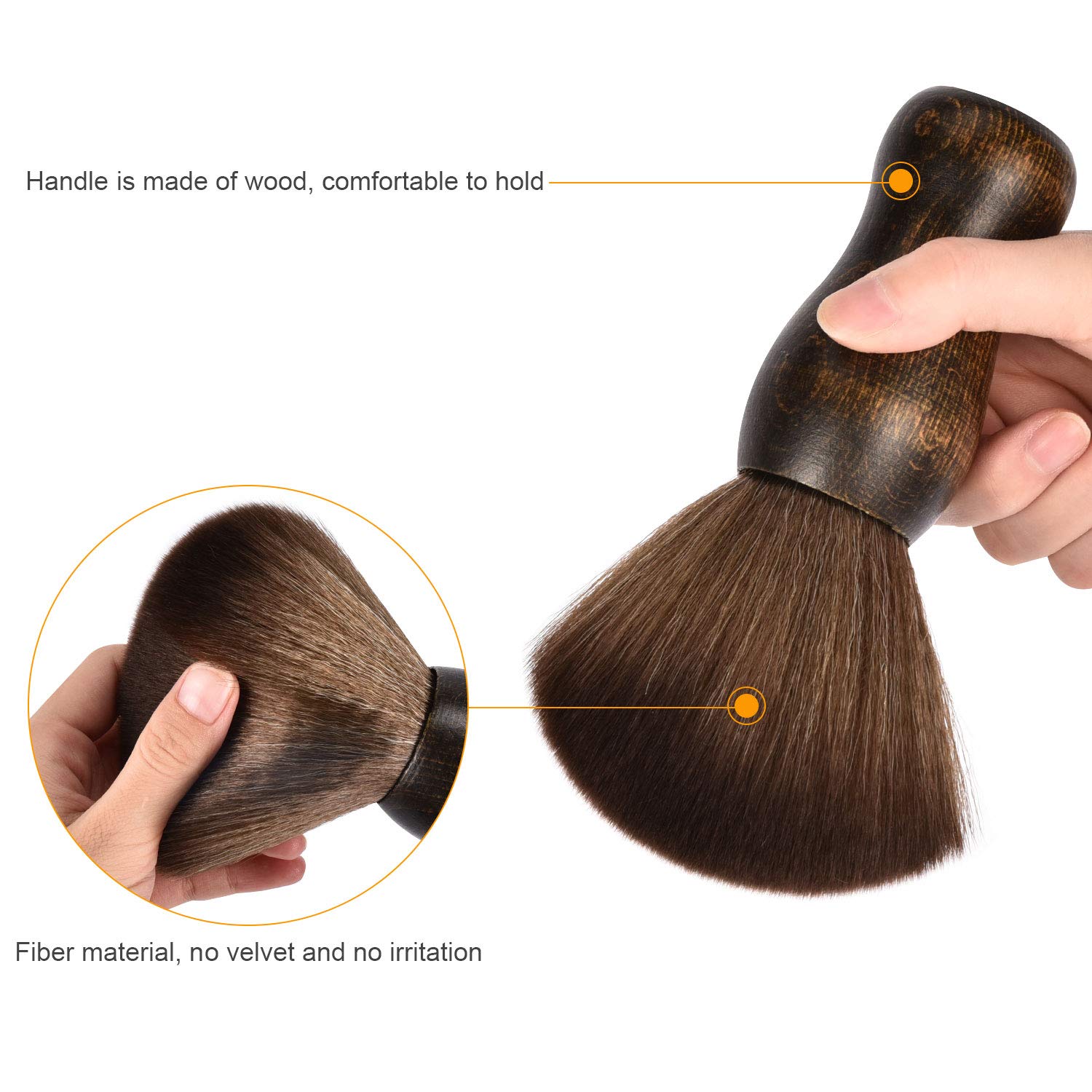 FaHaner Haircut Cape 57 65 inch and Neck Duster Set Barber Hairbrush and Salon Hairdresser Cape with Adjustable Snap Closure Extra Long Cape 145 165cm Perfect for Hairstylists and Barbers : Beauty