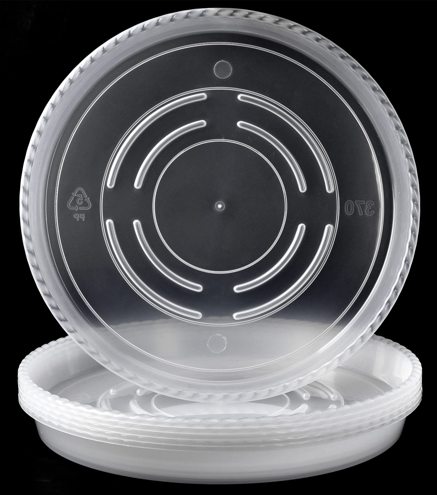 Mua Clear Plant Saucer 14 Inches, 6 Packs Heavy Duty Plastic Plant Trays, 5 Gallon Grow Bag