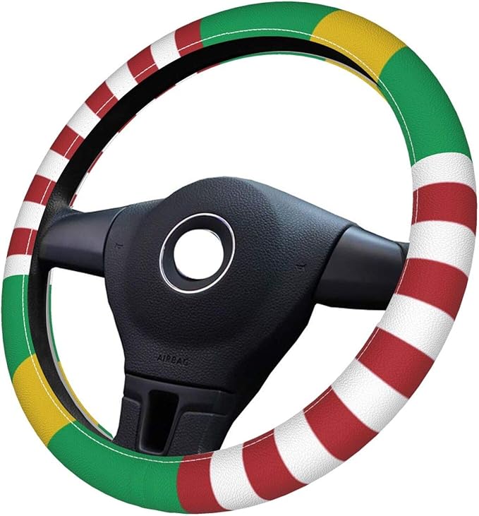 Usa Flag Jamaican Flag Universal 15 inch Steering Wheel Covers with