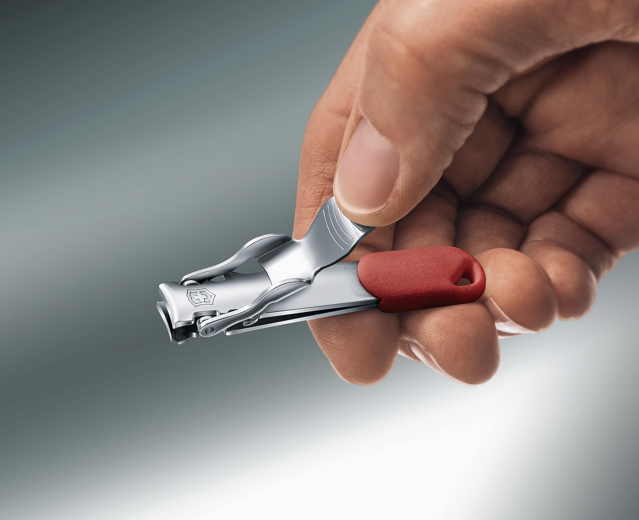 VICTORINOX Nail Clipper, Nail Clipper, Sharpening Sharp, Made in Switzerland, Stainless Steel, Compact