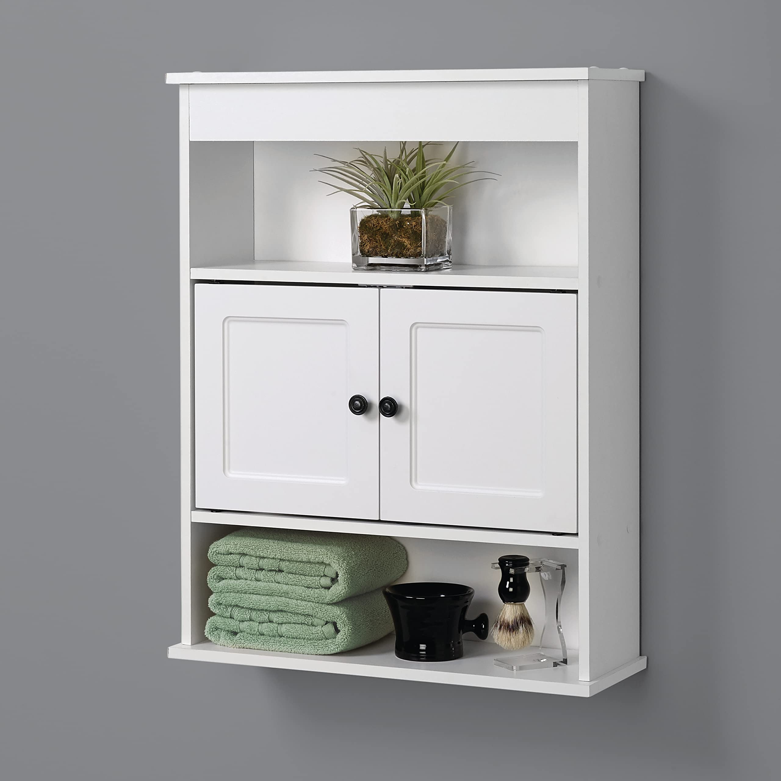 Zenna Home Bathroom Wall Cabinet, With 3 Shelves, Medicine Cabinet Or ...