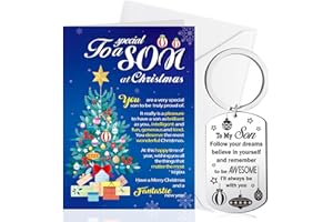 HOWAF Son Christmas Card, Christmas Cards Son Xmas Card Son Christmas Card for Son Christmas Greeting Cards Son Xmas Cards fo