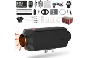 LF Bros 5KW Split Diesel Heater, 12V Diesel Air Diesel Parking Space Heater with 10L Fuel Tank, Come with T2 Controller and Remote, Suitable for Car, Trailer, RV, and Boat
