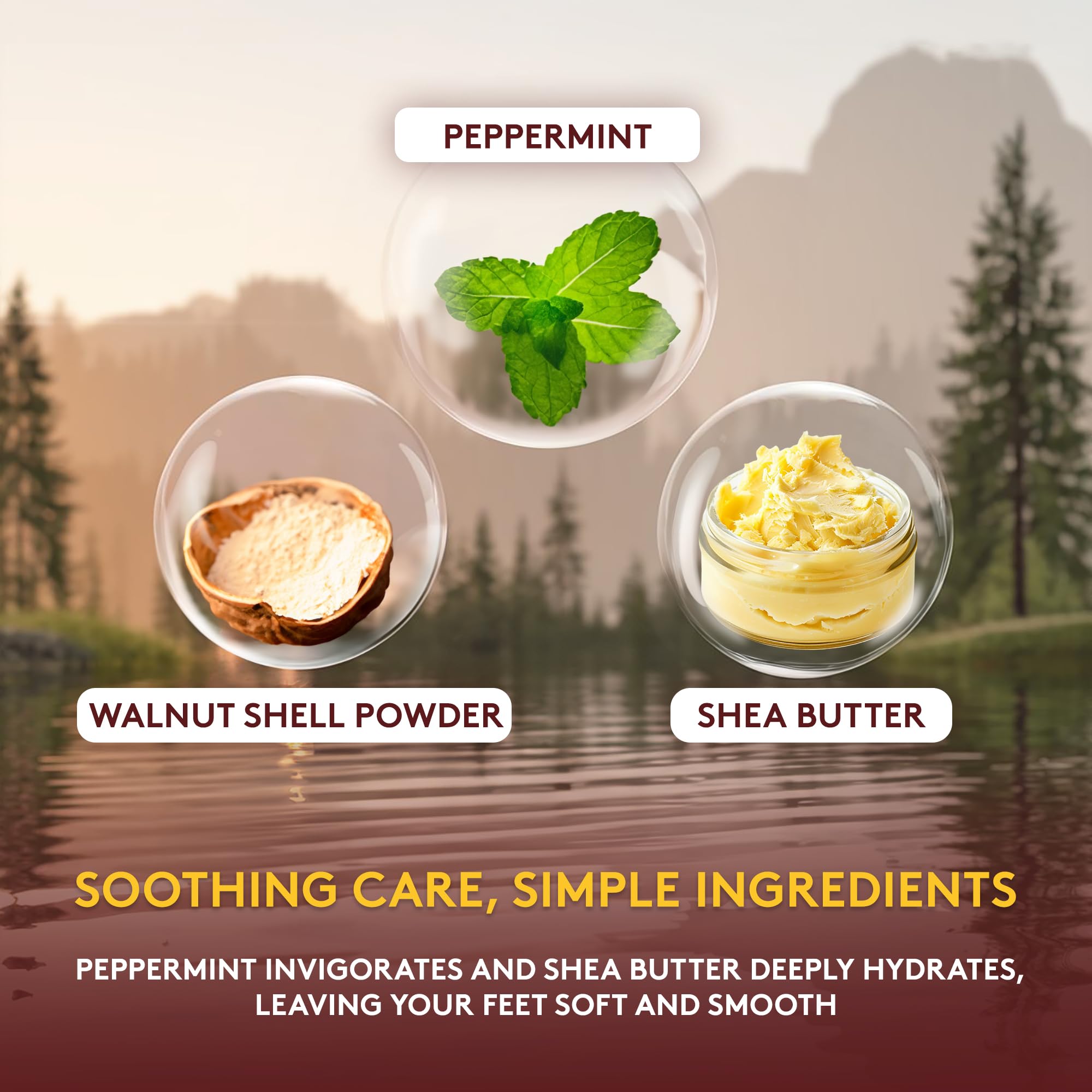 OKAY Peppermint Foot Scrub - Exfoliating Foot Scrub, Foot Exfoliator, Great for Cracked Heels, Pedicures, Dead Skin Remover, Exfoliant for Calluses, Moisturizer for Dry Skin - 6 Oz (Pack of 1)