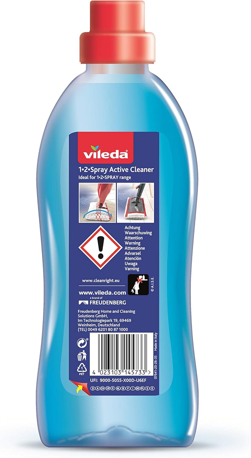 Vileda Floor Cleaning Liquid for 1-2 Spray Mop, 750 ml, 1.5 l (Pack of 1) - Image 3