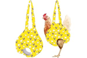 Umisun Chicken Holder Bag Chicken Medic Bag Chicken Carrier with Handle Chicken Supplies Catching Hand Bag for Hen Rooster Poultry Chicken Transport (Yellow Mix Color(1 Pack))