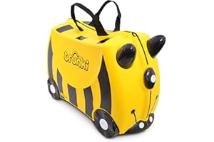 Trunki Kids Ride-On Suitcase & Toddler Carry-On Airplane Luggage: Bernard Bee Yellow