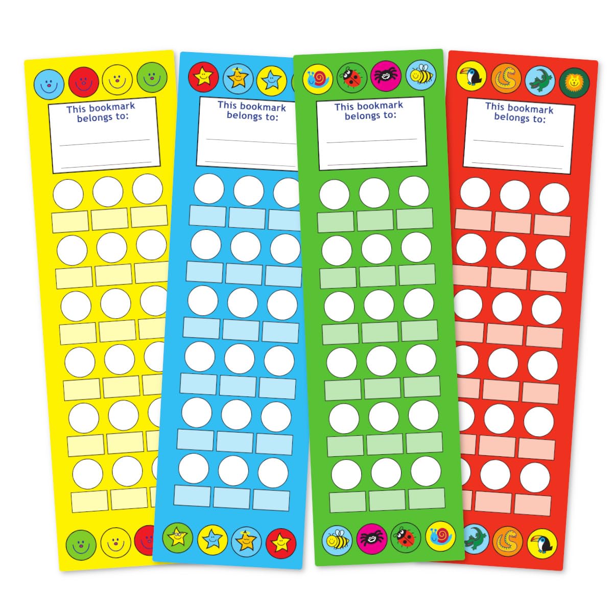 Sticker Factory - Mixed pack of 80 reward bookmarks for use with 10mm stickers