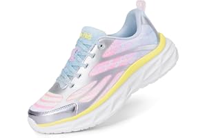 DREAM PAIRS Girls Shoes Sneakers Kids Tennis Shoes Lightweight Lace Up Running Casual Walking Shoes