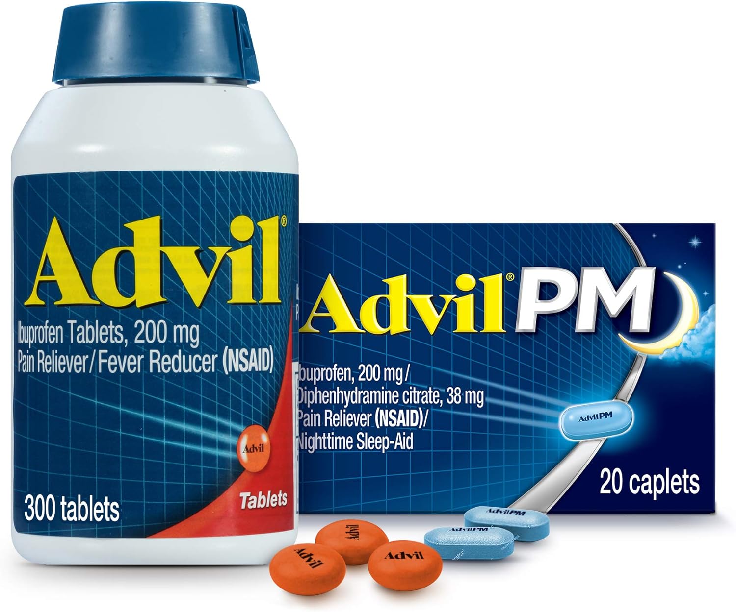 Advil 200 Mg Ibuprofen Pain Reliever And Fever Reducer 300 Caplets