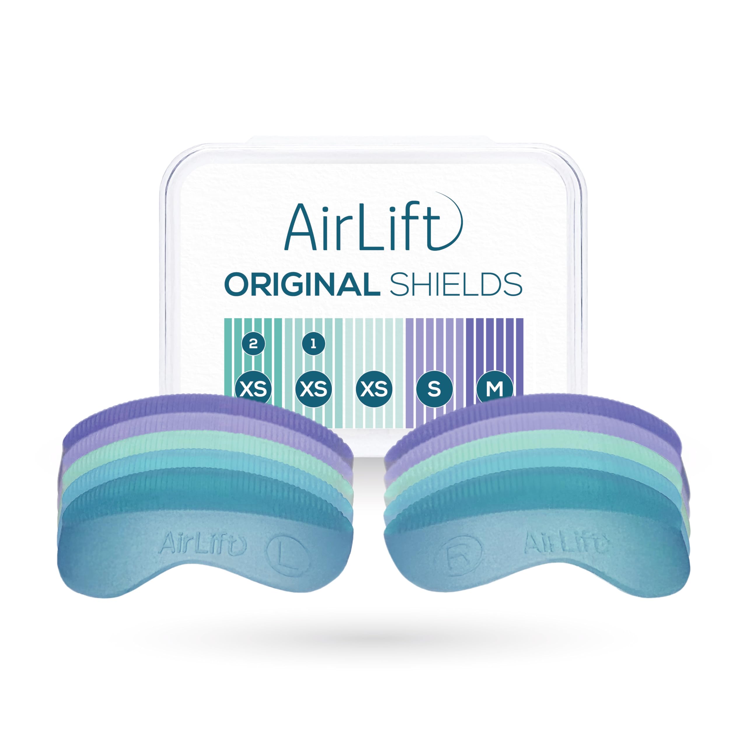 AirLift ORIGINAL Silicone Lash Lift Shields Combination Pack M S XS XS1 XS2 Reusable with Grooves