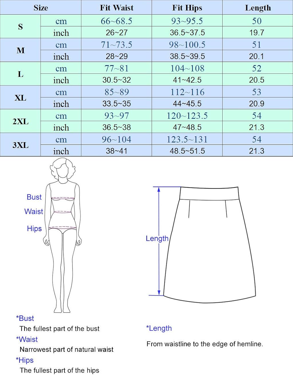 JACK SMITH Women's Stretchy Knee Length Skirt Athletic Skort Drawstring Waist with Pockets: Clothing