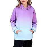 Ficoribety Cute Tie Dye Graphic Hoodies for Teen Girls Gradient Clothes for Girls
