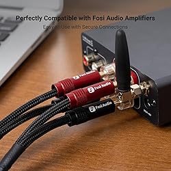 Fosi Audio Banana Plugs for Speaker Wire, 2 Pairs/4