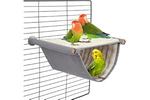 BWOGUE Winter Warm Bird Nest Bed Hanging Hammock Snuggle Hut Parrot House Tent Toy Bird Cage Perch for Parakeet Budgies Cocka