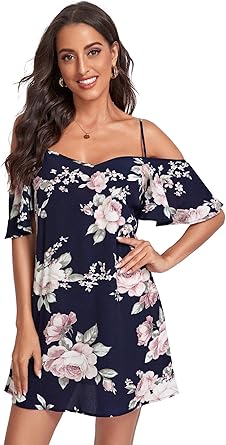 cold shoulder boho dress