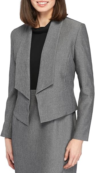 Amazon レディース スカートスーツ グレー ストレッチ 通勤 フォーマル ビジネス 事務服 卒業式 入学式 クールビズ スカートスーツ 通販