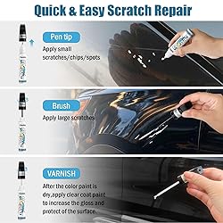 FIXEZPRO Black Touch Up Paint for Cars, Car Paint