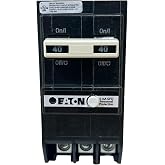 Eaton BRN240GF BR GFCI Circuit Breaker, Ground Fault, Pigtail Neutral, 40 A, 10 KAIC, Two-Pole, 120/240 V