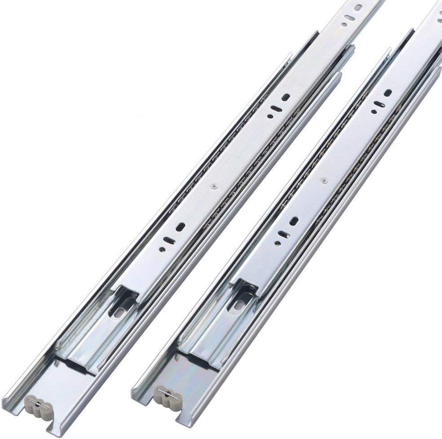 Friho 10 Pair of 12 Inch Hardware Ball Bearing Side Mount Drawer Slides, Full Extension, Available in 12'',14'',16'',18'',20'',22'',24'' Lengths