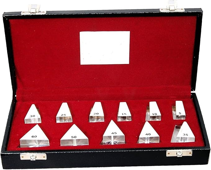 Loose Prism Set of 11 Prisms Polarized Testing through Prisms Amazon