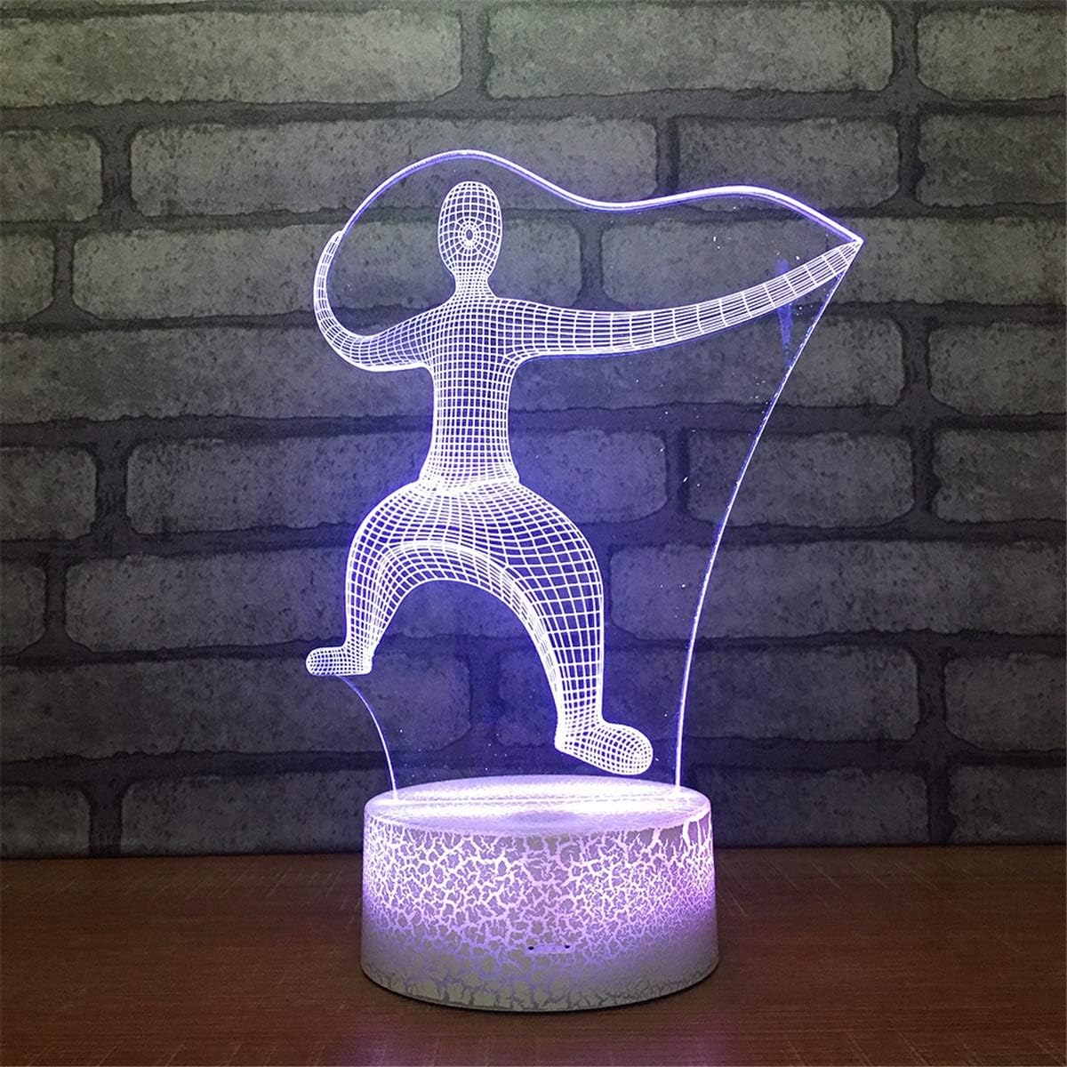 led sculptural touch table lamp