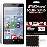 TECHGEAR [3 Pack] Screen Protectors for Lumia 950 XL (5.7" Screen) - Clear Lcd Screen Protector Guard Covers Compatible with Nokia Lumia 950 XL