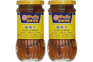 WING FUNG HONG Koon Chun Plum in Brine/Pickled Plum 酸梅子 12 oz x 3 bottles