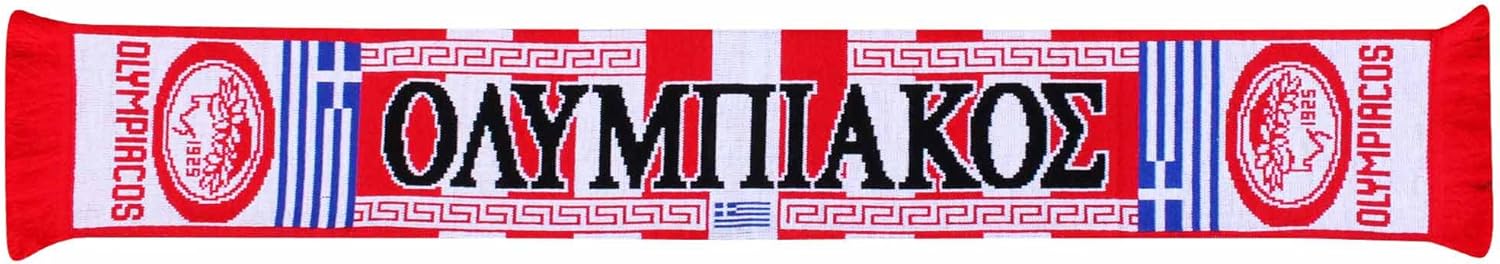 Olympiacos S.F.P. (Superleague) Football Fans Scarf (100% Acrylic), Multi, 145cm - Image 3