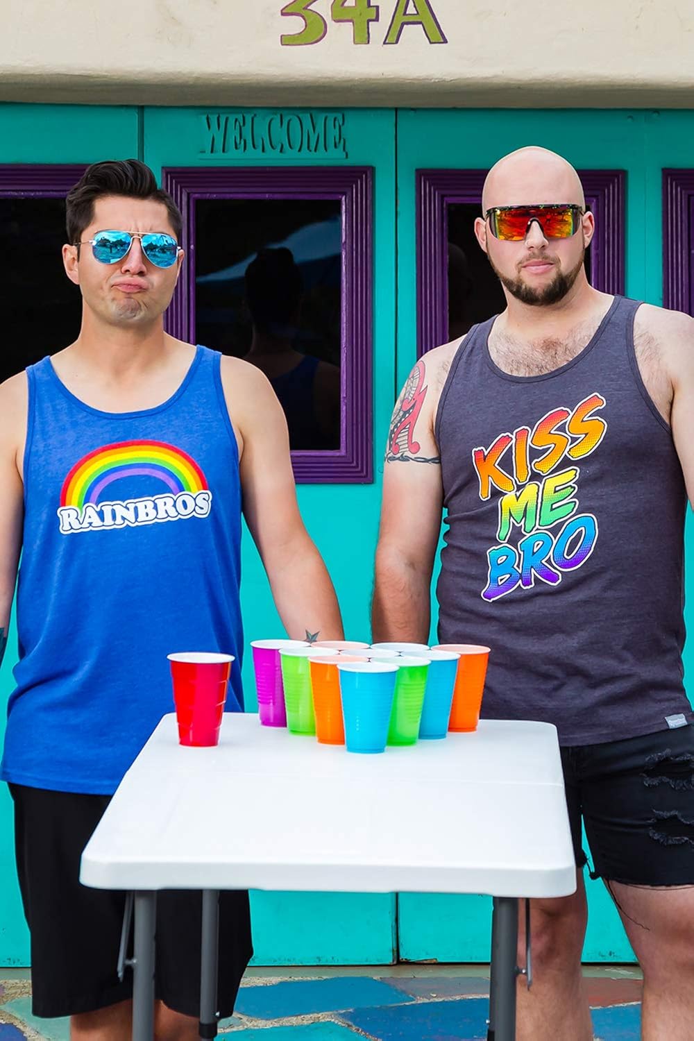 Fun and Loud Tank Tops for Pride, Festivals and Summer - Men's Cut: Clothing