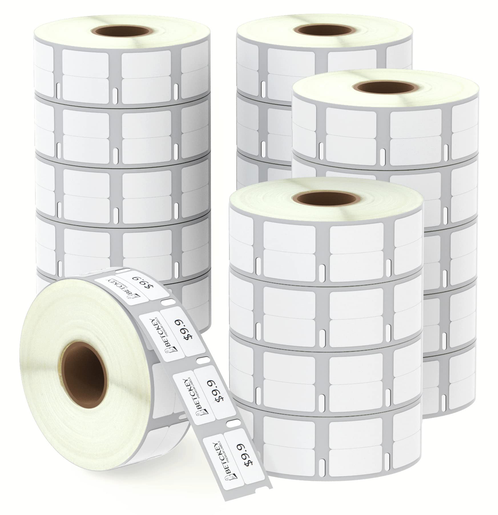 BETCKEY - 20 Rolls 11353 Self-Adhesive Labels Compatible with DYMO S0722530, 13mm x 25mm, 20000 Small Multi-Purpose Labels Compatible with DYMO LabelWriter 450, 4XL, NOT Fit 550 or 5XL