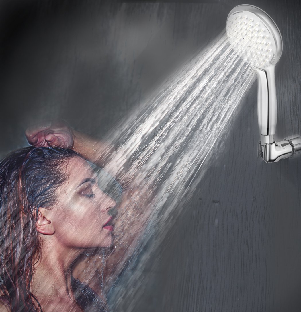 High Pressure Shower Head- Anti-Clog High Pressure Air-Injection Oxygenics Rainfall -Highest Quality ABS Material, Premium Chrome Finish
