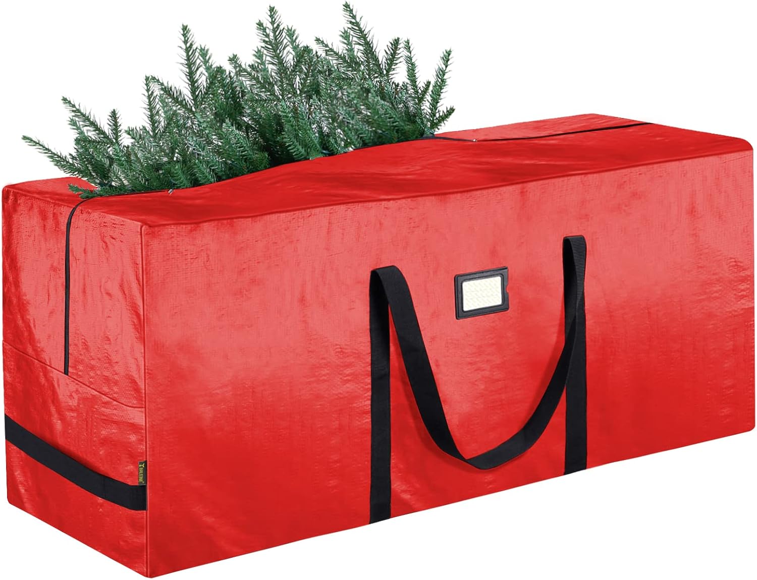 Holiday Décor Storage - BALEINE 9 ft Christmas Tree Storage Bag, Heavy Duty Extra Large Artificial Christmas Tree Bag with Reinforced Handles and Dual Zippers Wide Opening (Red, 9 ft)