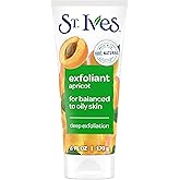 St. Ives Fresh Skin Apricot Face Scrub, Deep Exfoliator Skin Care for Clean, Glowing Skin, Oil-free Facial Scrub Made with 100% Natural Exfoliants, 6 oz