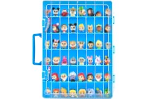XUERDON Display Case Compatible with Disney Doorables Collectible Mini Figures/ for MGA Entertainment Miniverse. Toys Storage Organizer Container for Multi Peek/ for Village Peek Characters (Box Only)--Blue