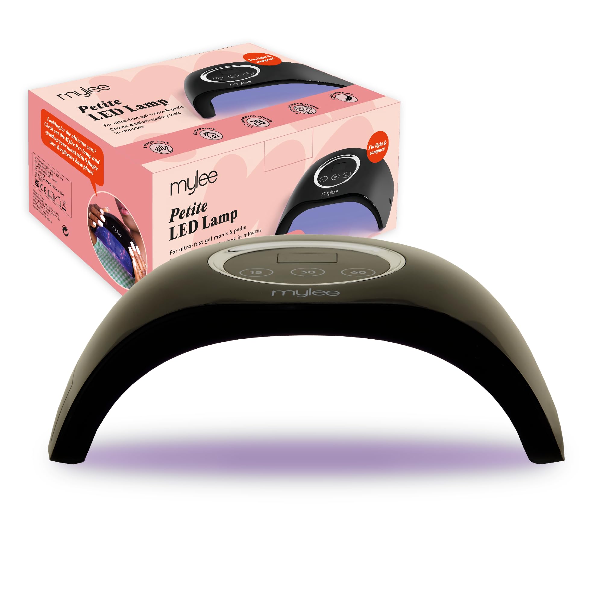 The Mylee Petite LED Nail Lamp - Quick Gel Polish Curing for Salon-Quality Nails - Your Perfect Travel Companion