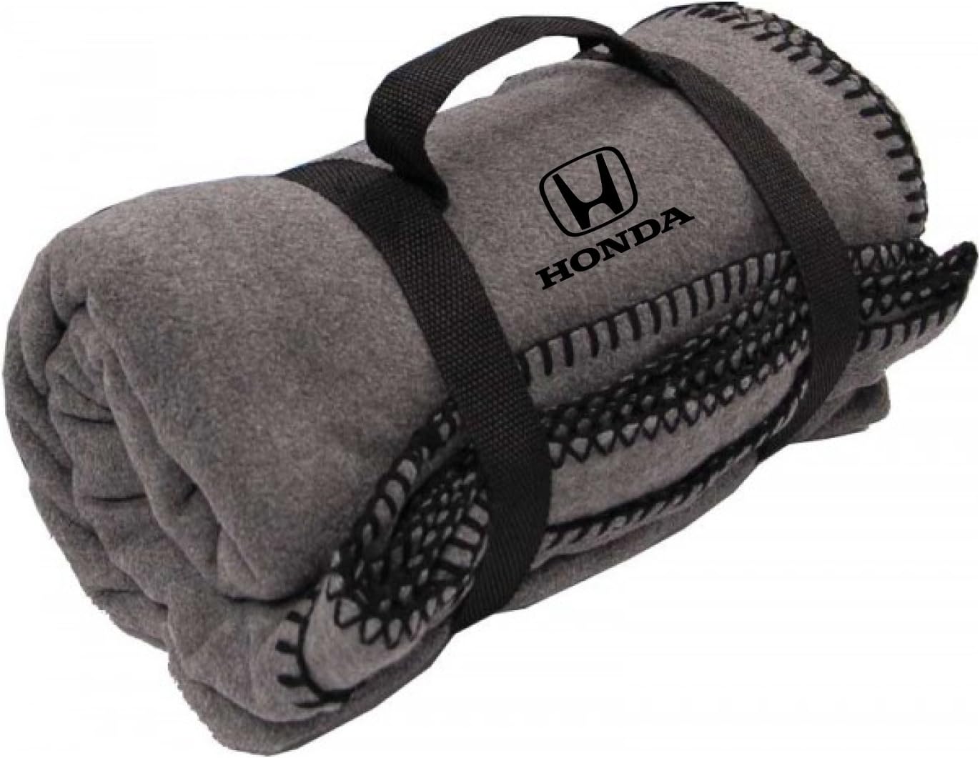 Honda Fleece Blanket Embroidered Logo Grey Amazon.ca Home & Kitchen