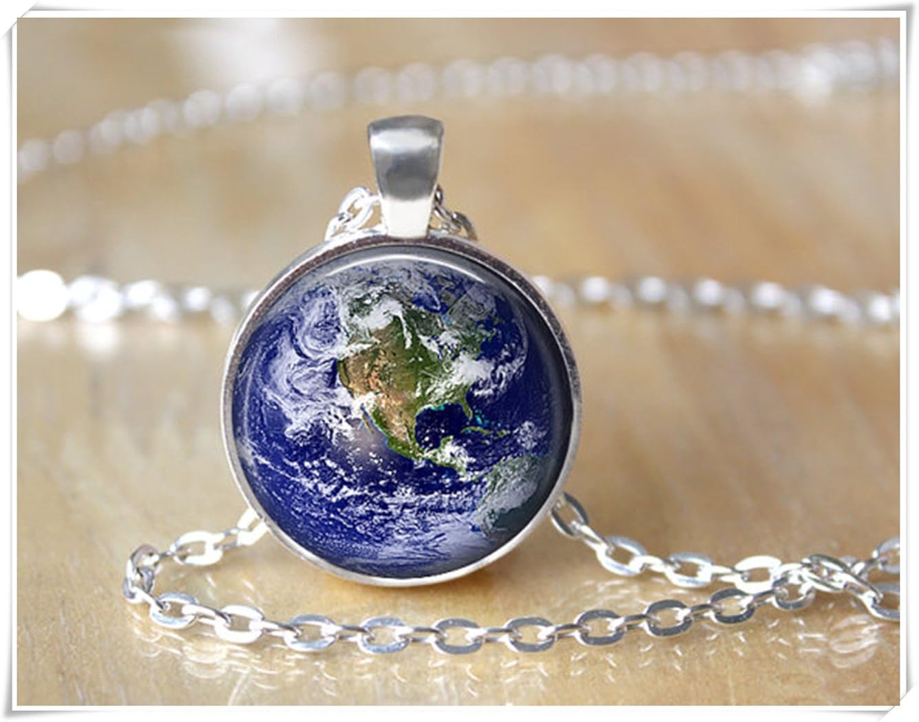 Earth Necklace Necklace Space Necklace Geekery
