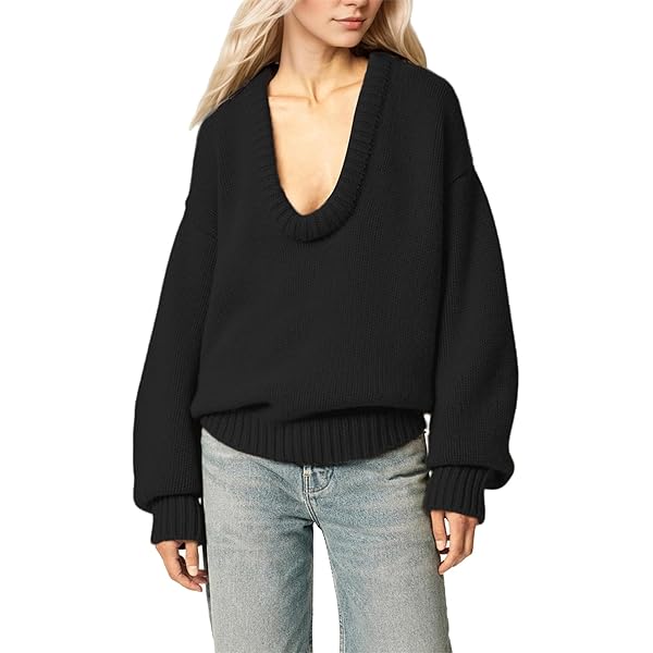トップス Scallop Cut Knitted Pullover Women's Solid Drawstring Tie Front Scallop Trim Crop Sweater