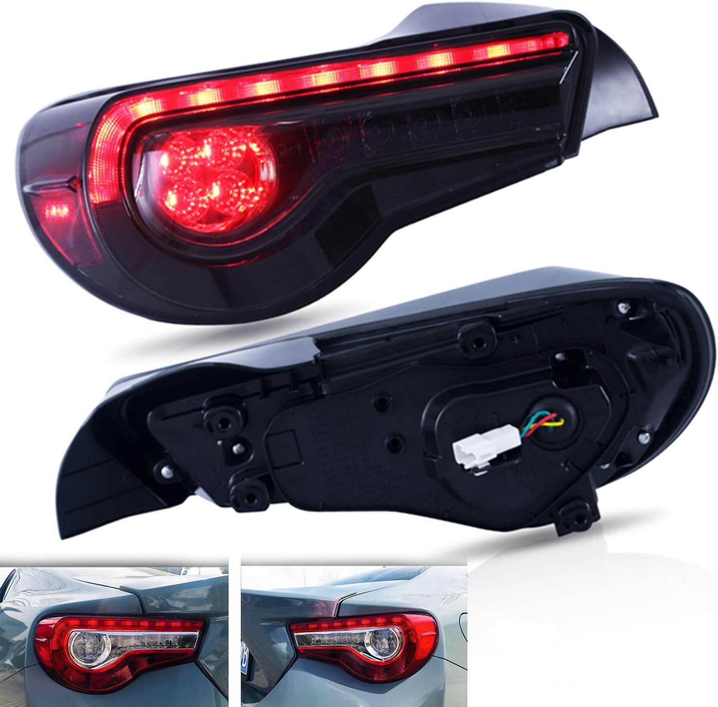 JDMSPEED New Led Tail Lights Rear Lamps Replacement For Toyota 86 Haitiro Subaru BRZ ZC6 Scion FR-S 2013-2017