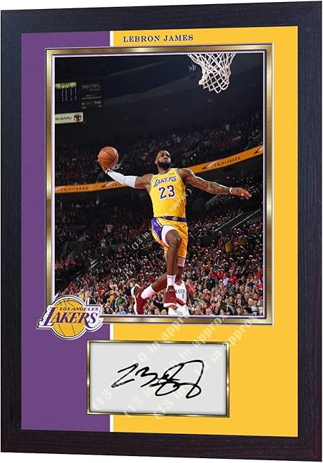 Sgh Services New Framed Lebron James Los Angeles Lakers Nba Signed Autograph Basketball Memorabilia Nba Signed Autograph Photo Pre Print Framed Mdf Frame 7 Amazon Co Uk Sports Outdoors