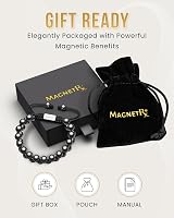 MagnetRX Magnetic Hematite Bracelet MAX Strength 8mm Beaded Men Women view 7