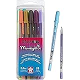 SAKURA Gelly Roll Moonlight 06 Gel Pens - Fine Point Ink Pen for Journaling, Art, or Drawing - Assorted Colored Ink - Fine Li