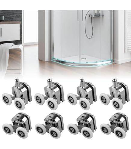 Orchid-Shower Door Rollers 8 Pieces Shower Door Rollers Sliding Shower Door Roller Shower Enclosure Rollers For Bathroom Shower Door 23mm - View #11