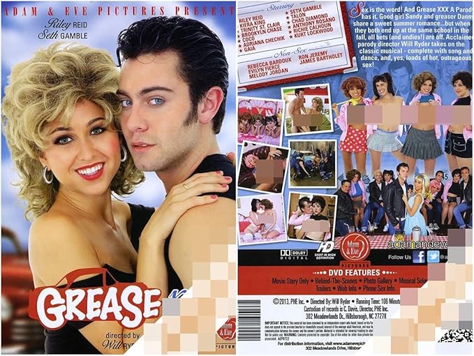 GREASE XXXX “graisse xxxx” Amazon.fr Riley Reid, Seth Gamble DVD