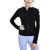 FitsT4 Sports Girls Fleece Horse Riding Jackets Hoodie Kids Equestrian Shirts Full Zip Up Long Sleeve Thumbholes for Winter