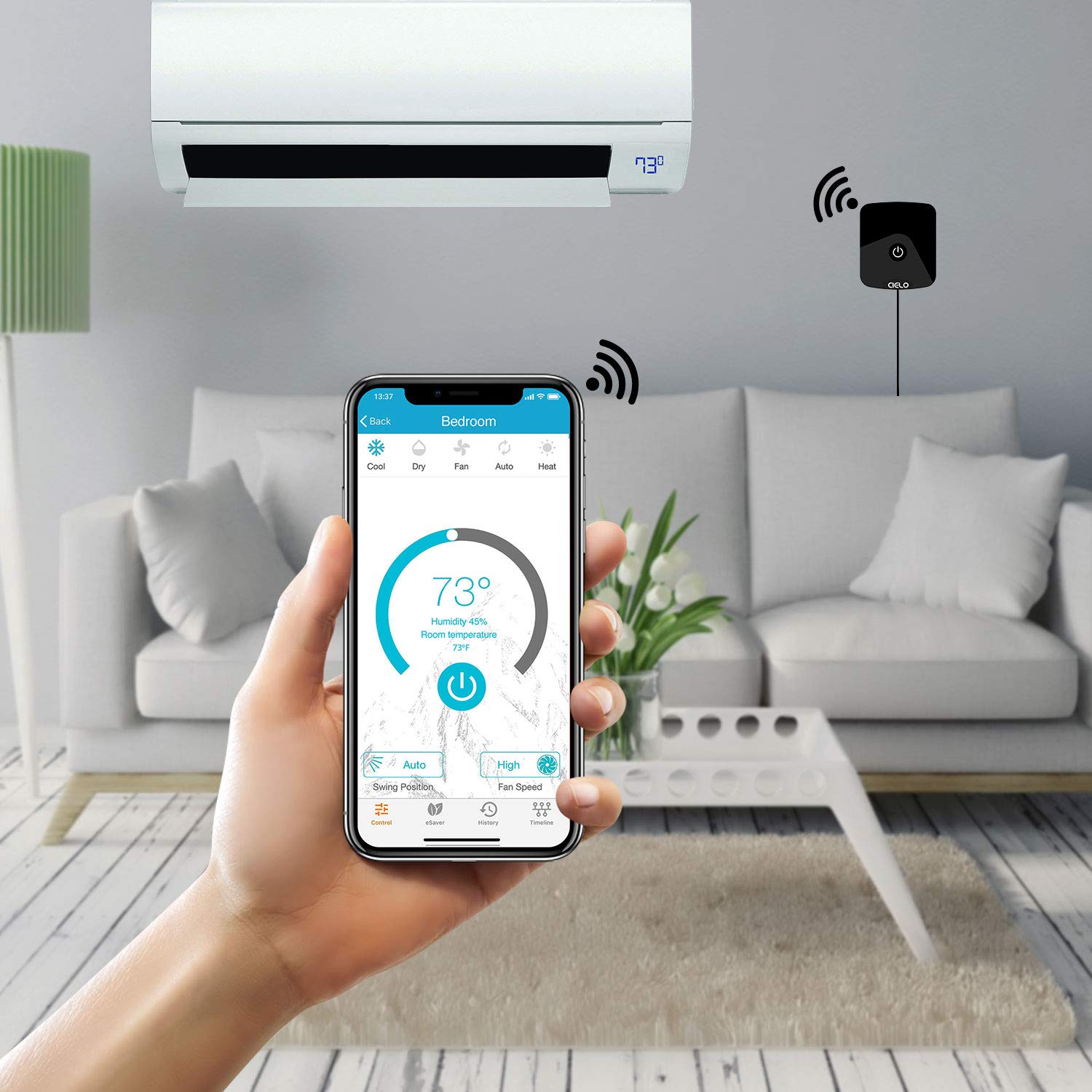 air conditioning google home