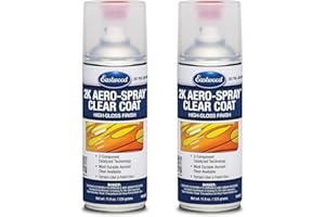 Eastwood 2k Aerosol Spray | Clear Coat Automotive Paint Aerosol Spray with Long-lasting and Durable Finish 11.8 Oz Can | Clear Coat | 2 Pack