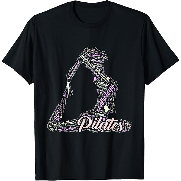 T-Shirt Méditation Yoga Cardiogram Contrology Pilates - Cadeau Pour Profs Et Débutants - Coupe Classique