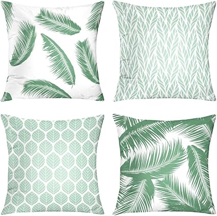 Galmaxs7 Throw Pillow Covers For Home Decor 18 X 18 Inch Set Of 4 Blue Buy Online At Best Price In Uae Amazon Ae